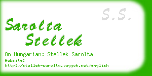 sarolta stellek business card